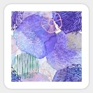 Abstract colored pattern mix Sticker